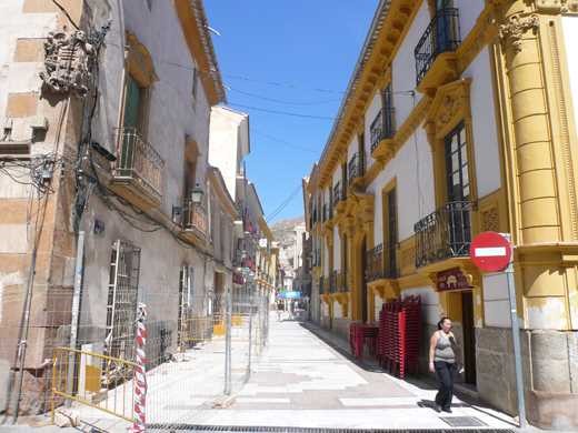 Calle del casco histórico de Lorca