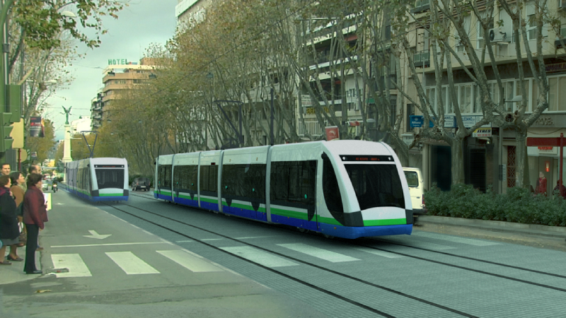 Infografia del tranvia de Jaen