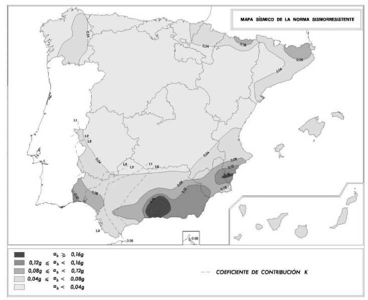 Mapa de peligrosidad sísmica