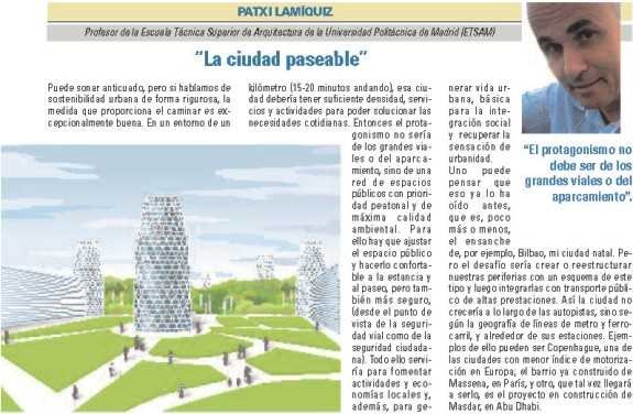 Patxi Lamíquiz La ciudad paseable