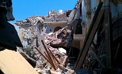 Convento de las Clarisas tras el terremoto